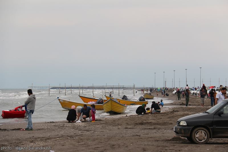 گزارش تصویری حضور مسافران در سواحل شمال (لنگرود-چمخاله) (2) - Copy