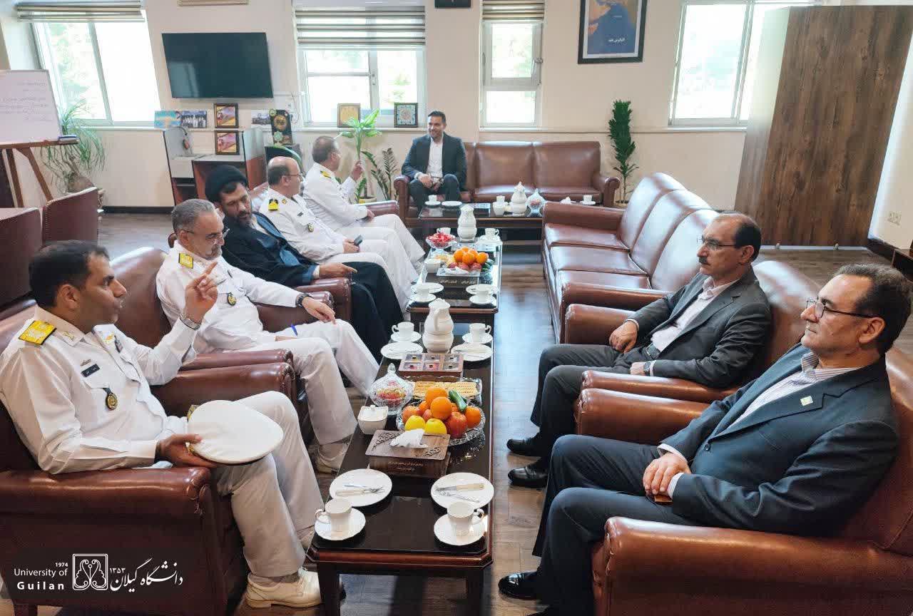 دانشگاه گیلان در مسیر توسعه علوم و فنون دریایی؛ رایزنی با نیروی دریایی ارتش جمهوری اسلامی ایران برای گسترش رشته‌های دریانوردی